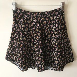 Floral Skater Circle Skirt